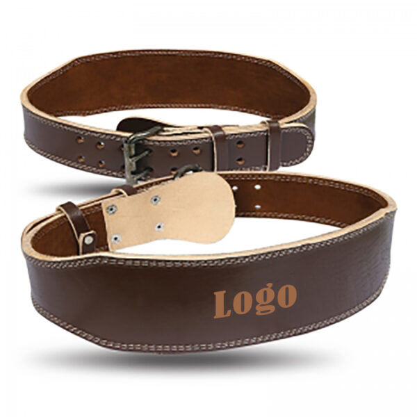 chocolate-brown-Leather-Weightlifting-Belt